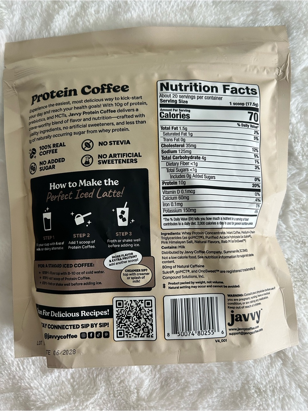 Protein Coffee Pack - Mocha & Vanilla - Picture 2 of 6